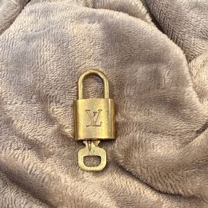 Authentic Louis Vuitton Gold Lock and Key